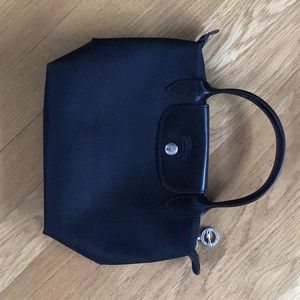 Longchamp Black La Pliage Nylon Mini Tote